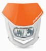 Headlight POLISPORT 8667100004 HALO LED with LED orange