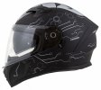 Full face helmet CASSIDA INTEGRAL 3.0 HACK matt black /silver XS