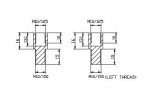 Mirror adaptor PUIG 9271N ADAPTER M10/150 THREAD RIGHT+LEFT REAR MIRROR HI-T Crni to handlebar