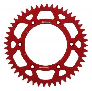 Rear ALU sprocket SUPERSPROX crven 48T, 520