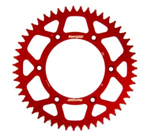 Rear ALU sprocket SUPERSPROX crven 51T, 520