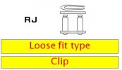 Clip type connecting link D.I.D Chain 520ER-T3 SDH RJ Gold/Gold